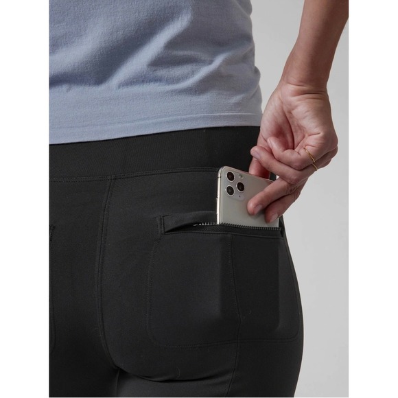 ATHLETA Delancey Flare Pants Small Tall Black NEW Athletic Athleisure Casual - Picture 8 of 13